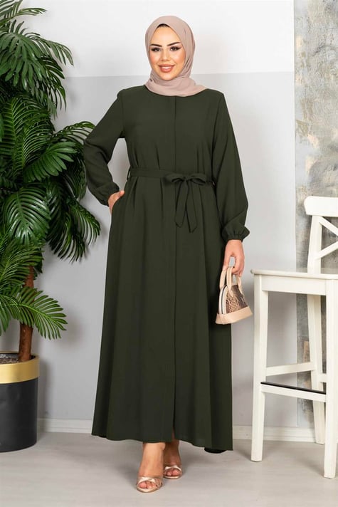 Waistted Hijab Abaya