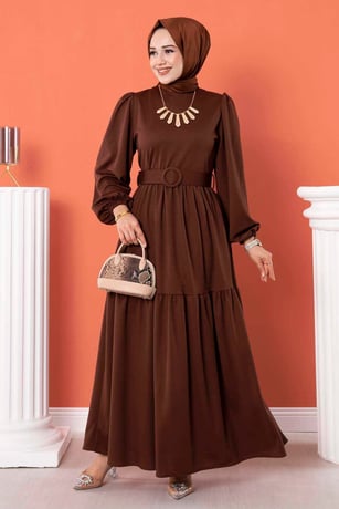 Belted Abaya Dress