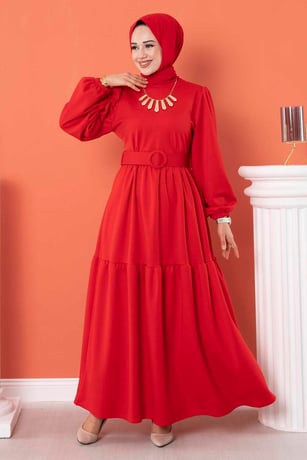 Belted Abaya Dress