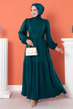 Belted Abaya Dress