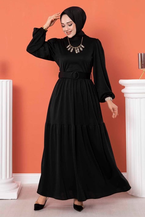 Belted Abaya Dress