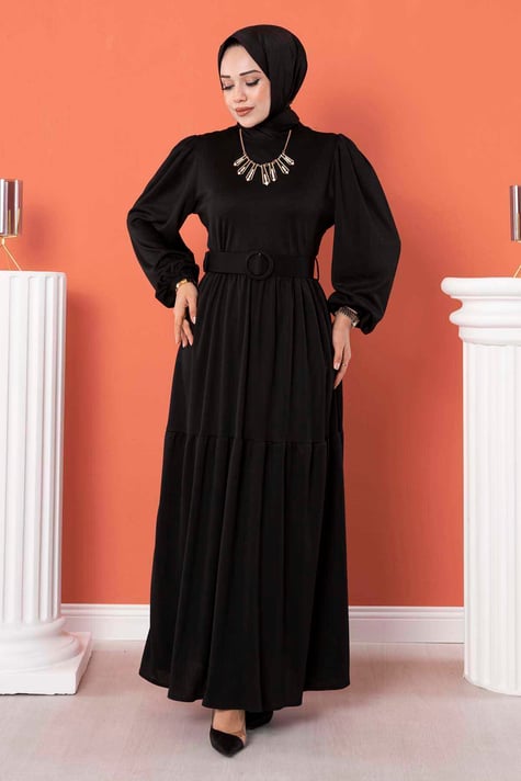 Belted Abaya Dress